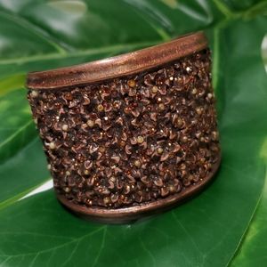 Copper Topaz Tiger Eye Cuff Bracelet